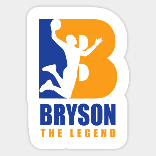 Bryson Custom Player Basketball Your Name The Legend Sticker